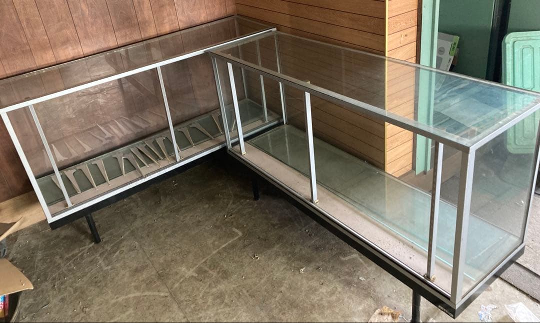 【北海道 栗山町渡し 配達不可】タテヤマ ガラスショーケース 店舗 什器