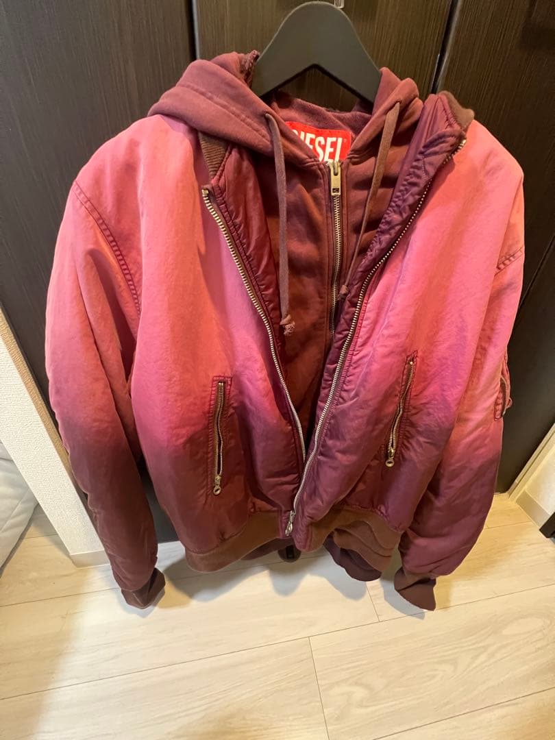 値段交渉⭕️DIESEL レイヤード　パーカー　ma1 グラデーション