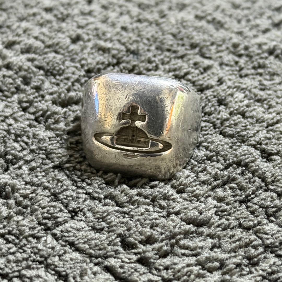 ヴィヴィアン　スクエア　シール　リング　13号