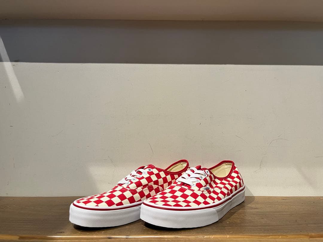 VANS AUTHENTIC checker red US正規品 赤箱 28cm