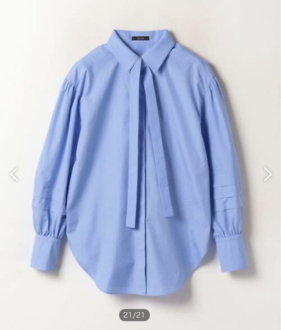 【美品】アルアバイル　レイヤードタックスリーブシャツ・タック・タイ ・23SS レイヤードタックスリーブシャツ | アルアバイル(allureville