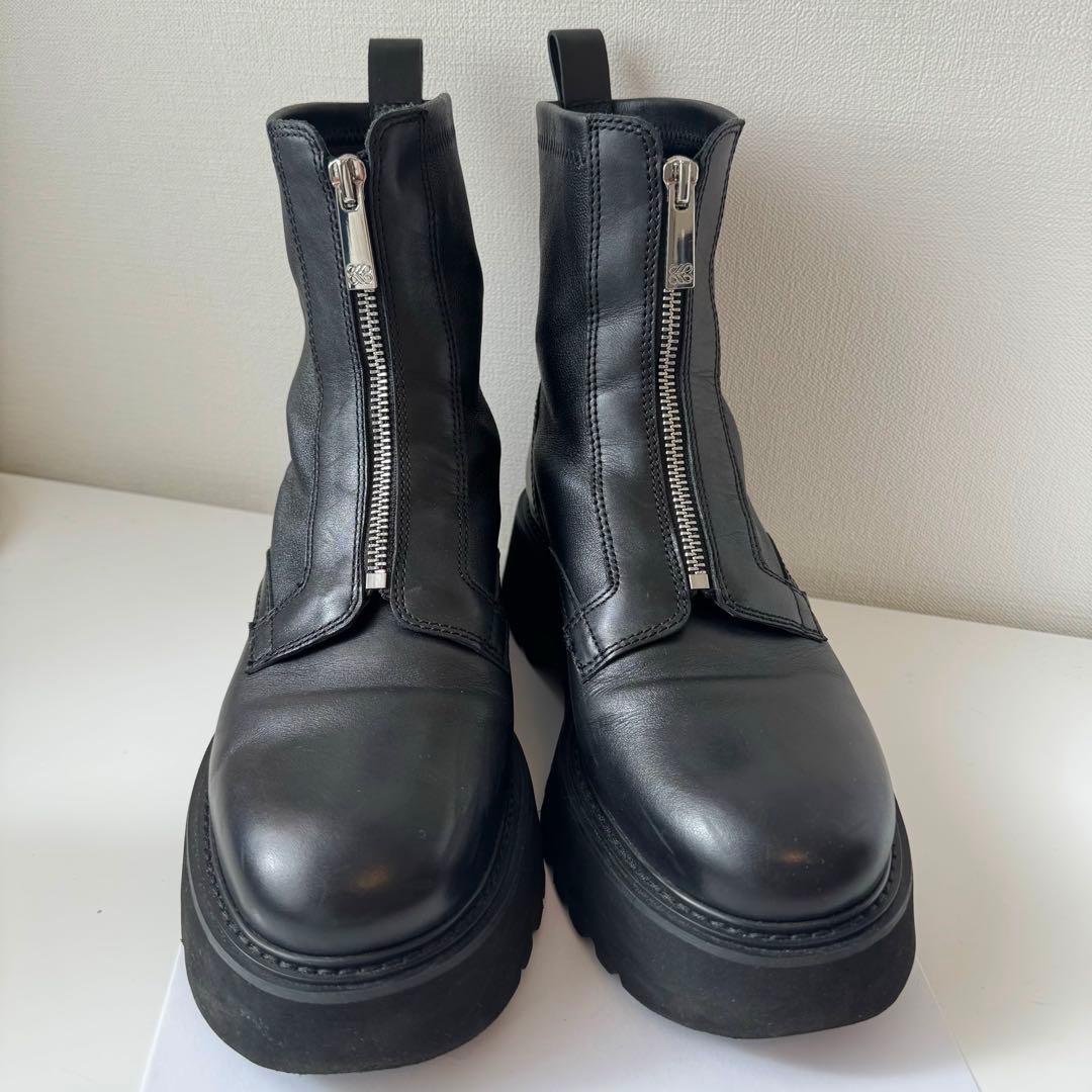 美品 スタッカート ショートブーツ 厚底 センタージップ 黒レザー 楽天市場】ブーツ メンズ センタージップ 厚底 5cmヒール リング