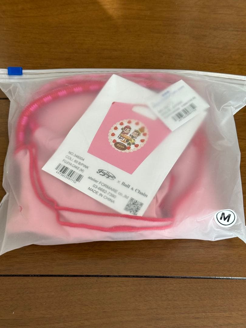 【未使用】イチゴ刺繍のピンクエコバッグ　ballandchain ペコちゃん