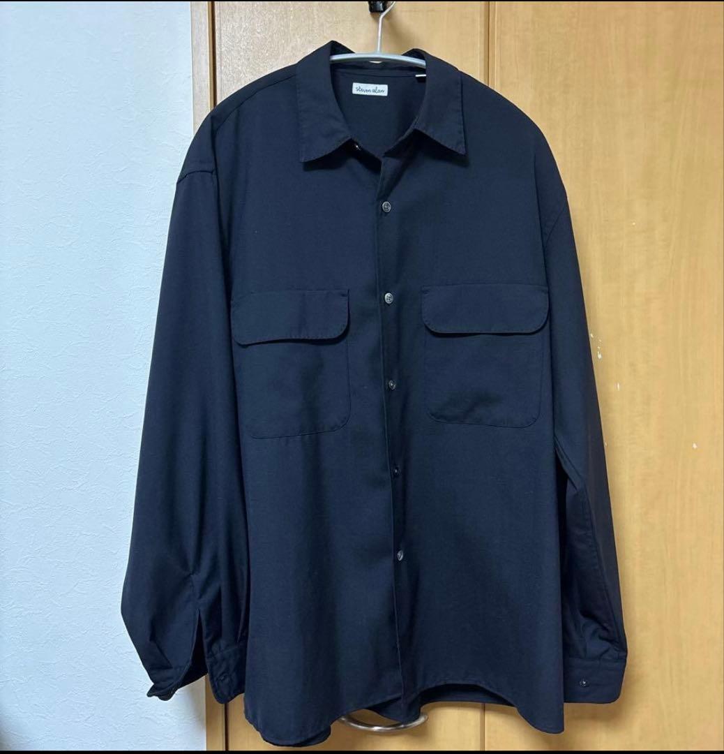 ＜Steven Alan＞ メリノウール レギュラーカラー ボックス シャツ