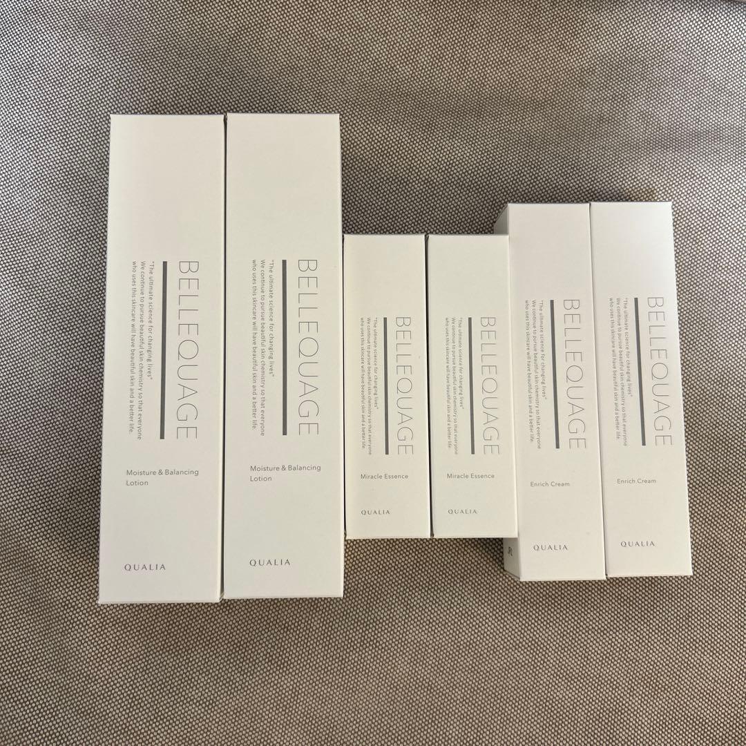 iii　QUALIA ベルクアージュ 化粧水、美容液、クリーム、6本セット