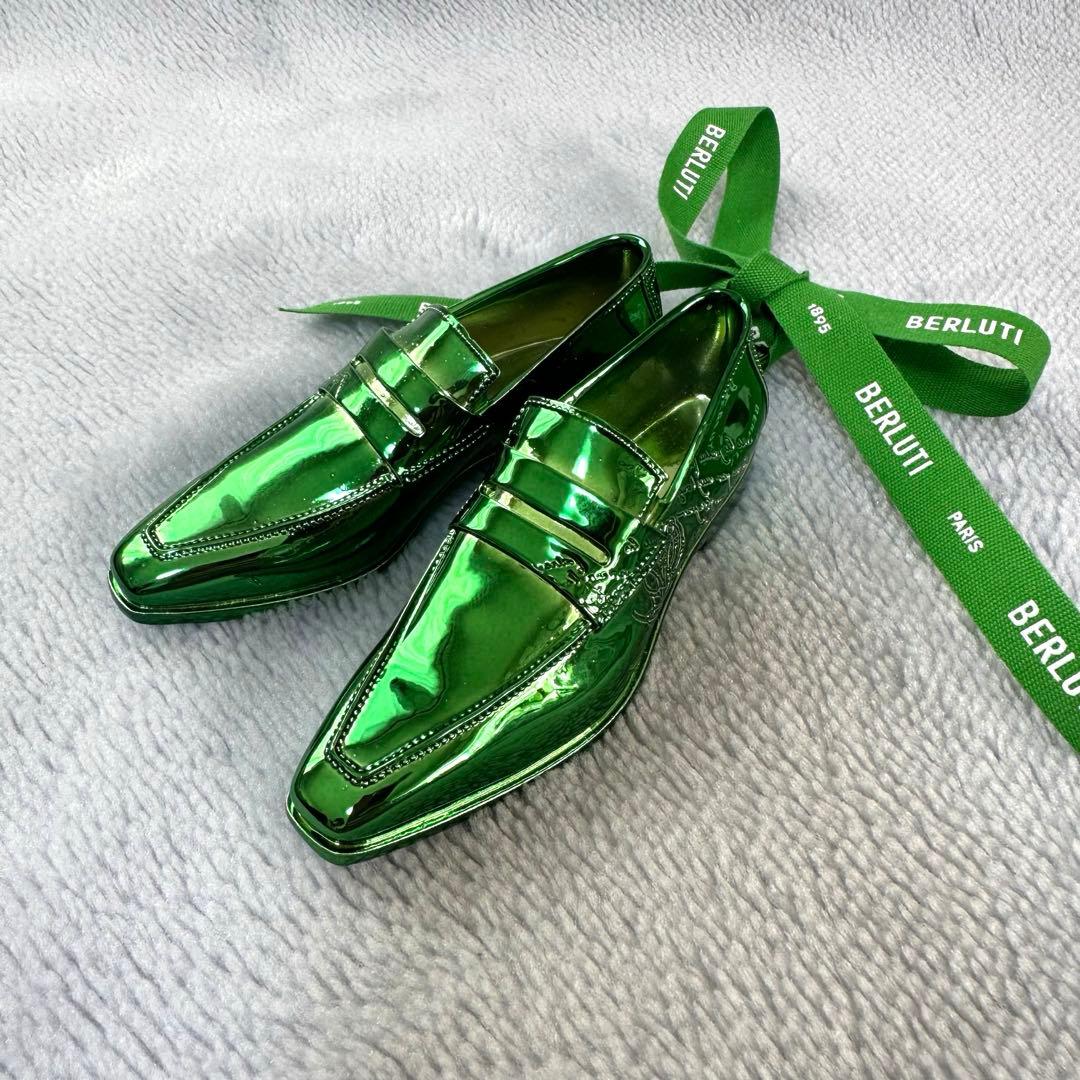 BERLUTI グリーン ローファーキーホルダー BERLUTI - 極美品 ベルルッティ Berluti キーホルダー 2024年