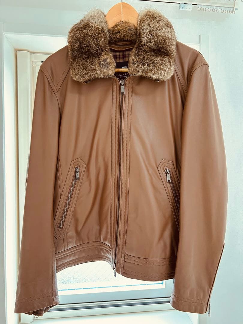 BLACK LABEL CRESTBRIDGE 羊革 ファージャケット