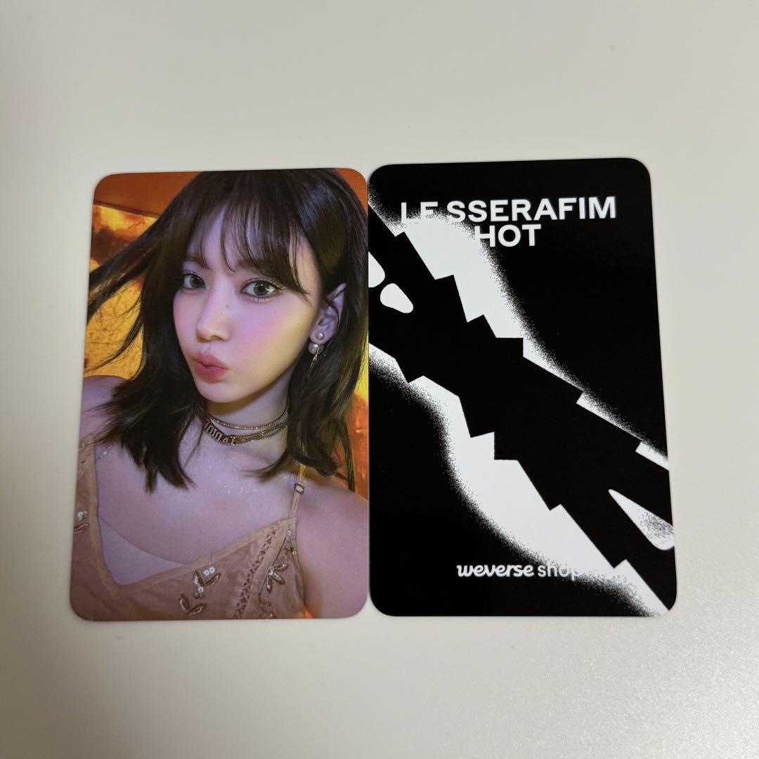 LE SSERAFIM ルセラ HOT YouTube特典 トレカ サクラ 咲良 LE SSERAFIM HOT Weverse Global YouTube Gift Official Photocard