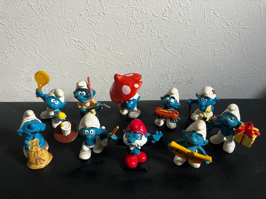 激レア/1978年製/ビンテージ/スマーフフィギュア 10体セット