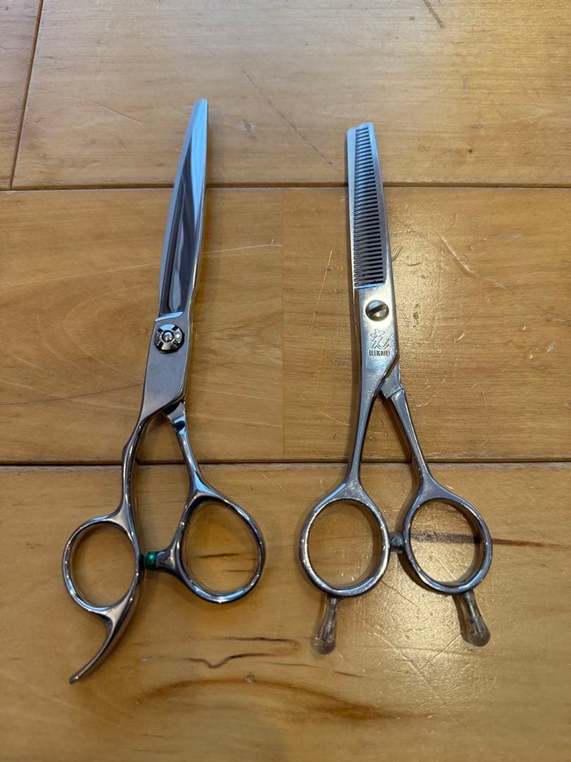 左利き用　カットシザー、セニングシザー　セット
