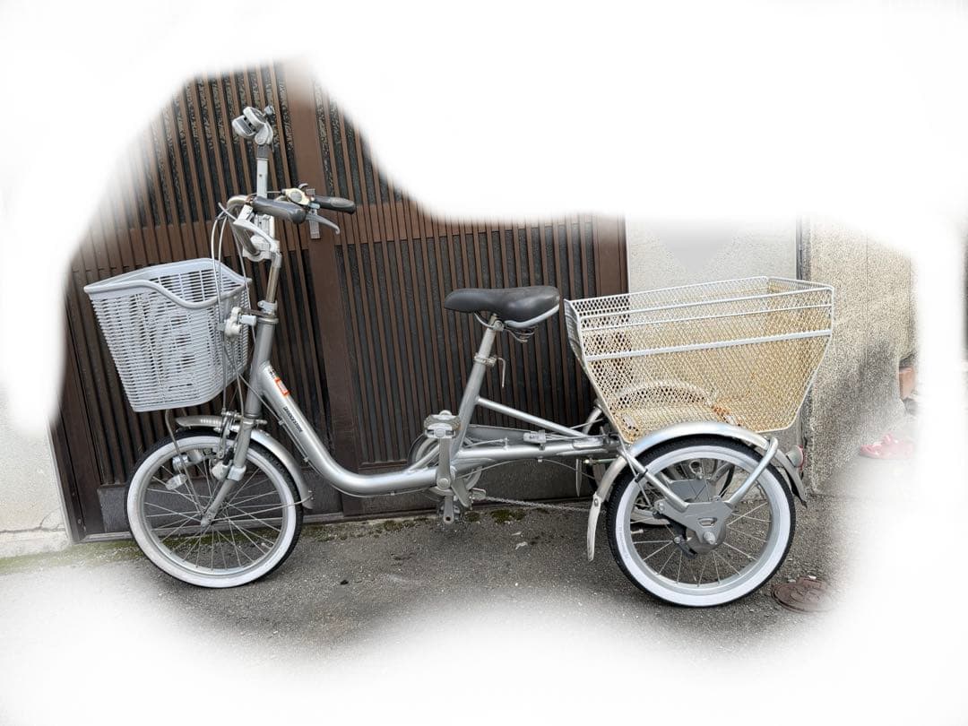 値下げ！ブリヂストン三輪自転車シルバー、大人用、高齢者用）