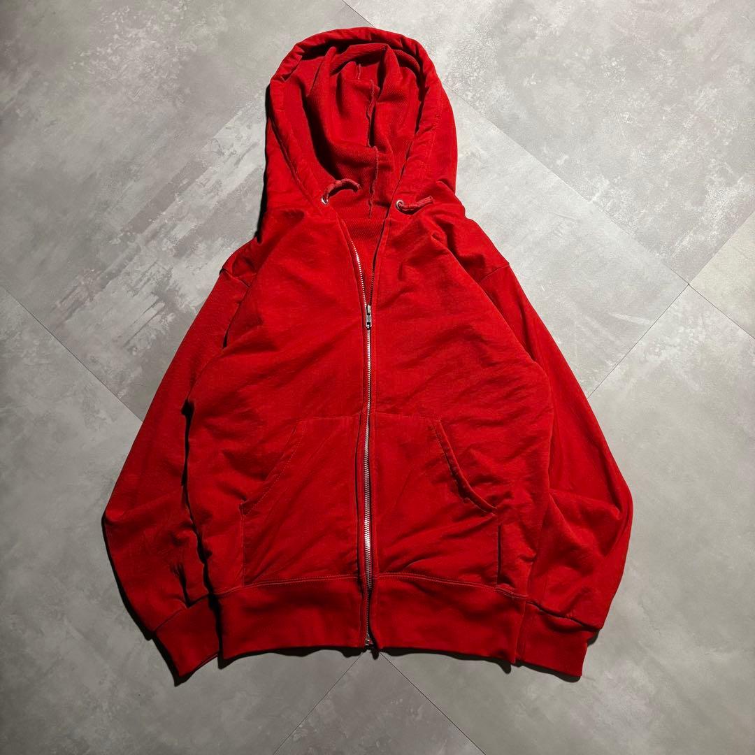 70s - Sears パーカー　ダブルフェイス　裏サーマル　赤　赤色　USA製