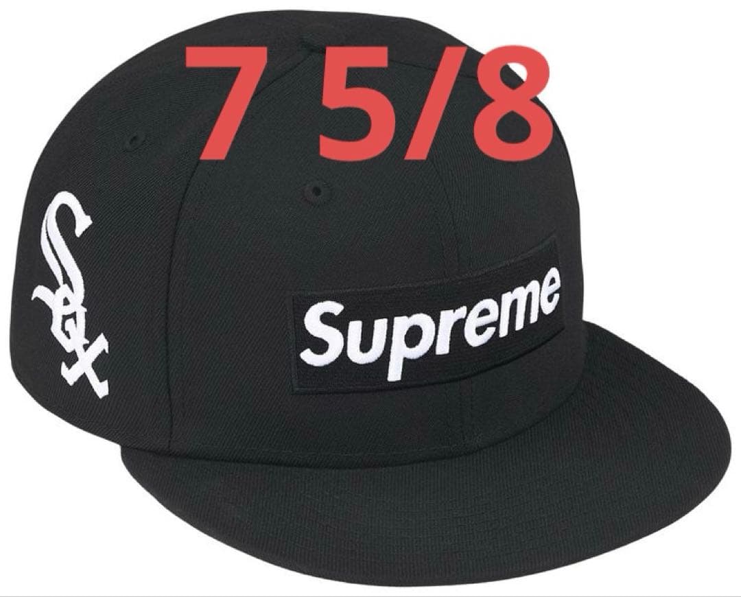 帽子 Supreme x NewEra Box Logo WhiteSox Black