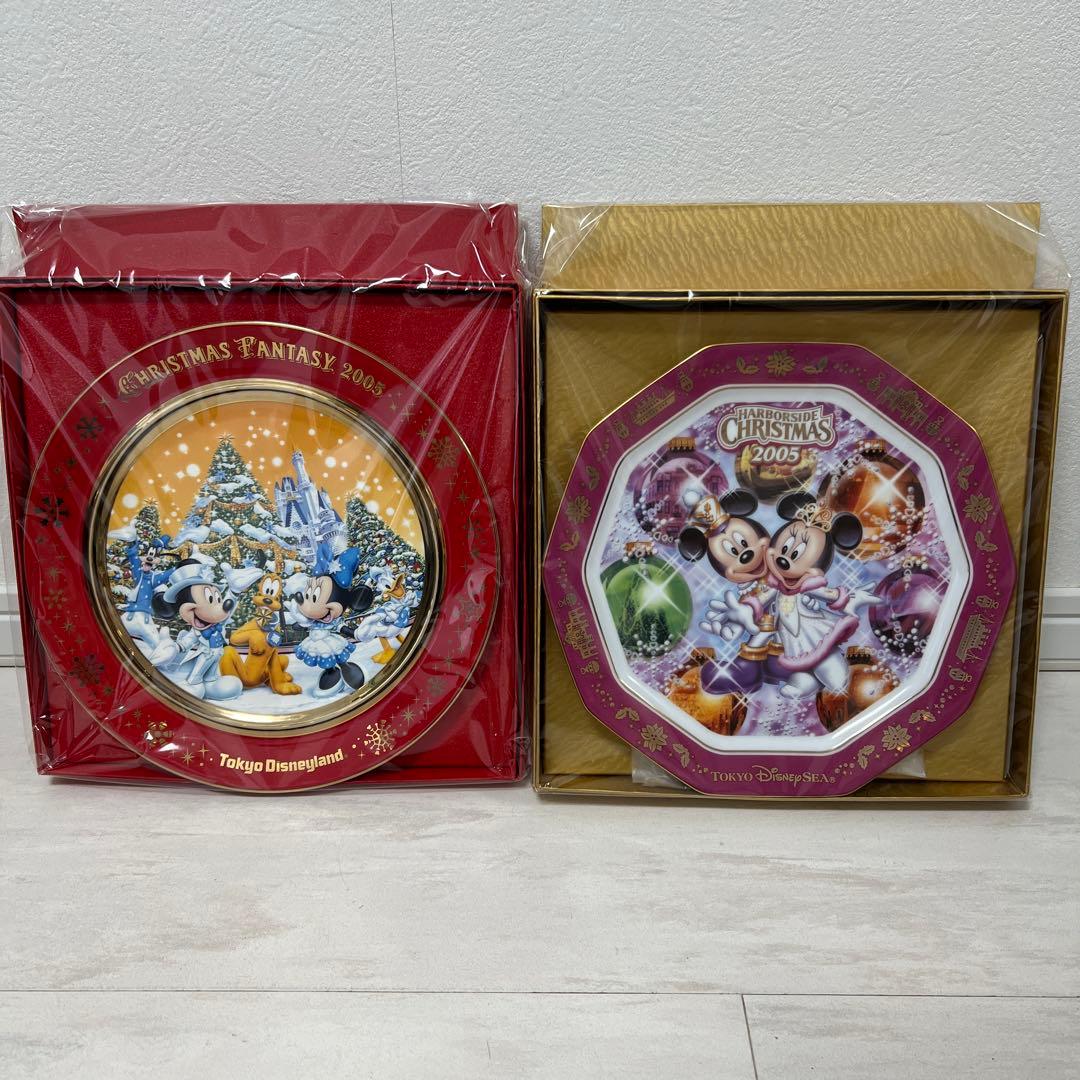 2005年 東京ディズニーランド、シー クリスマスプレートセット