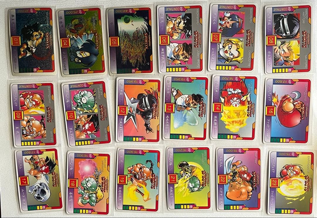 侍魂 ワールドヒーローズ2 龍虎の拳 ファイヤースープレックス トレカ105枚