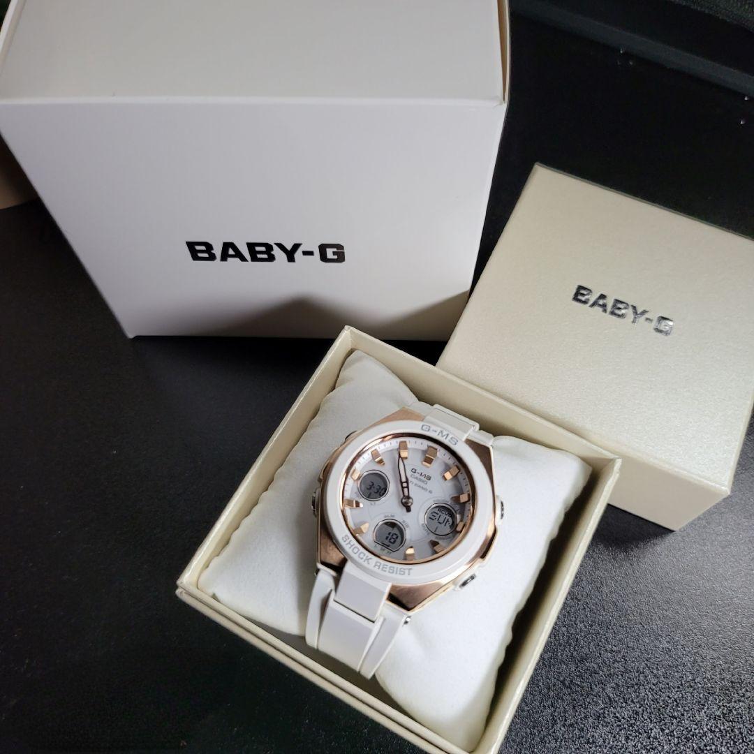 BABY-G デジタル腕時計　電波ソーラー G-MS MSG-W100G 美品