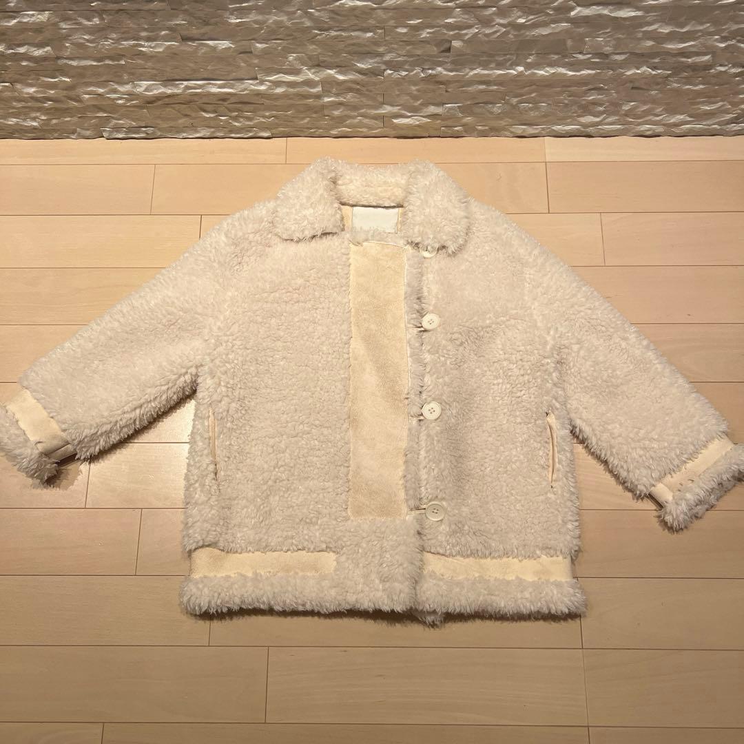 ほぼ未使用 GlamLips グラムリップス ムートンボアコート ボアジャケット