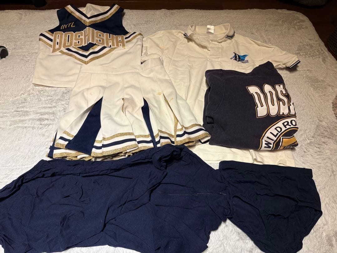 ひ*ゆ様 doshisha ユニフォーム　チアリーダー　チアリーディング　チア 新歓SNS企画💜 ユニフォーム紹介第二弾！ 今日は白ユニフォーム