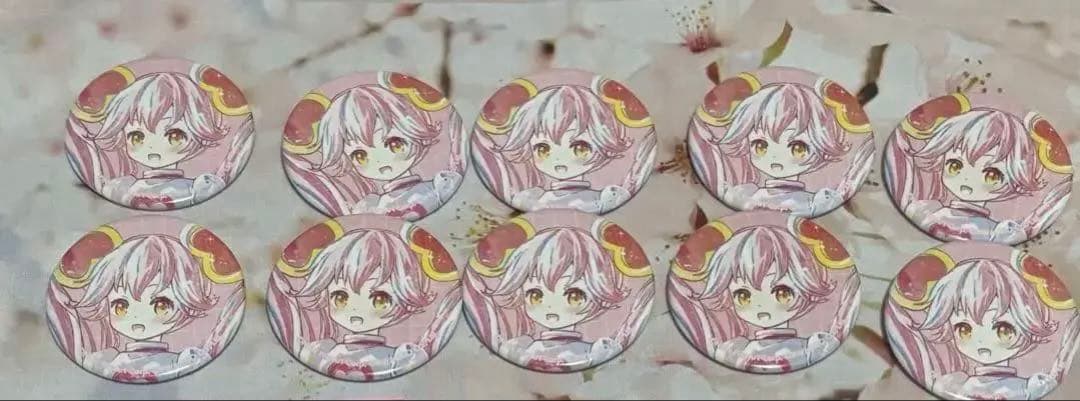 コンパス リリカ アニアート缶バ、コンパスフェスアイコン缶バッジ