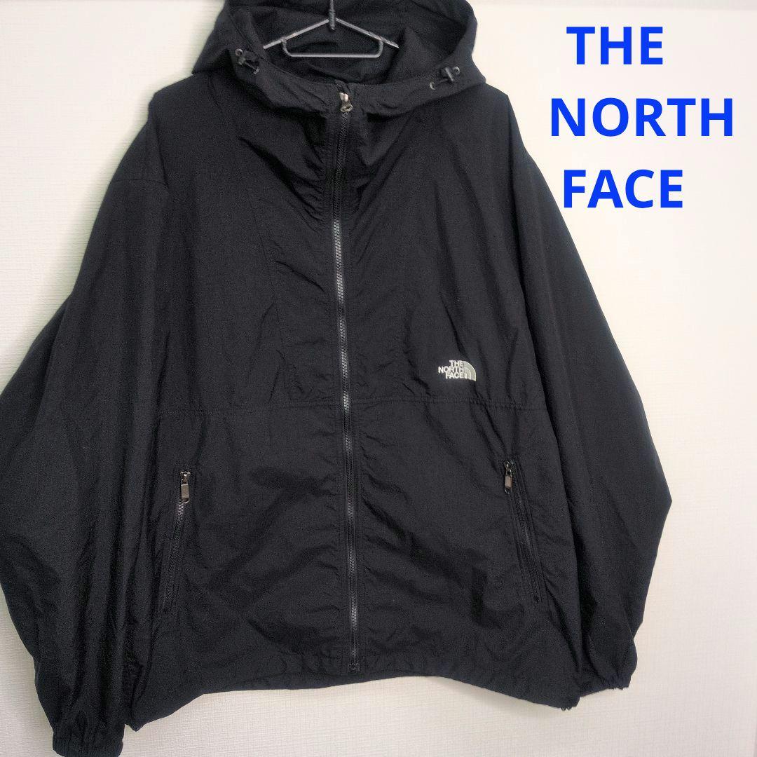 美品　近年モデル　ノースフェイス コンパクトジャケット ブラック XL
