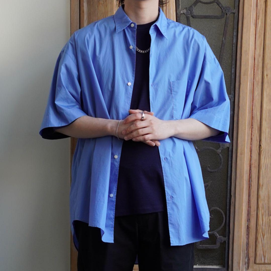 トップス Broad S/S Oversized RegularCollar Shirt Graphpaper) Broad S/S Oversized Regular Collar Shirt (GM251-50013B