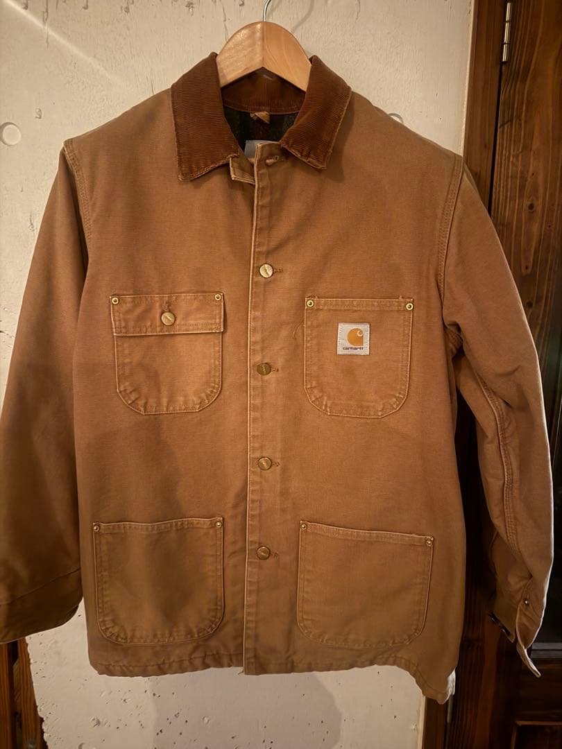 カーハート ミシガンチョアコート 38 フード付 旧タグ ダック地 美品