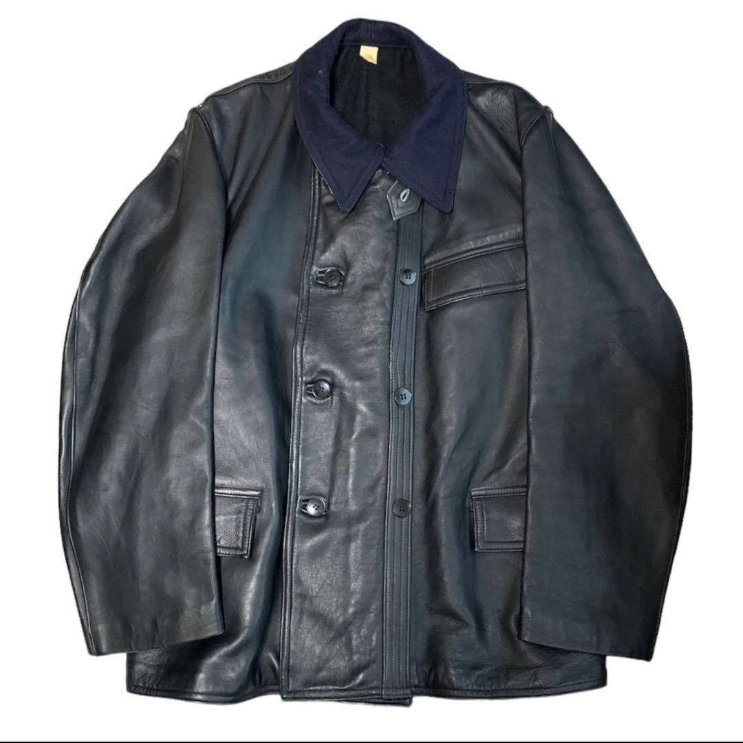 50s〜 コルビジェジャケット ウール襟 フレンチ vintage