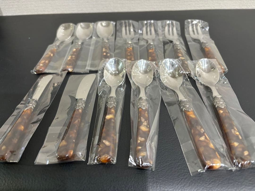 新品 イタリア製 エメ eme ティースプーン ティーフォーク 13本 エメ EME ティースプーン ナポレオン イタリア 食器 ステンレス