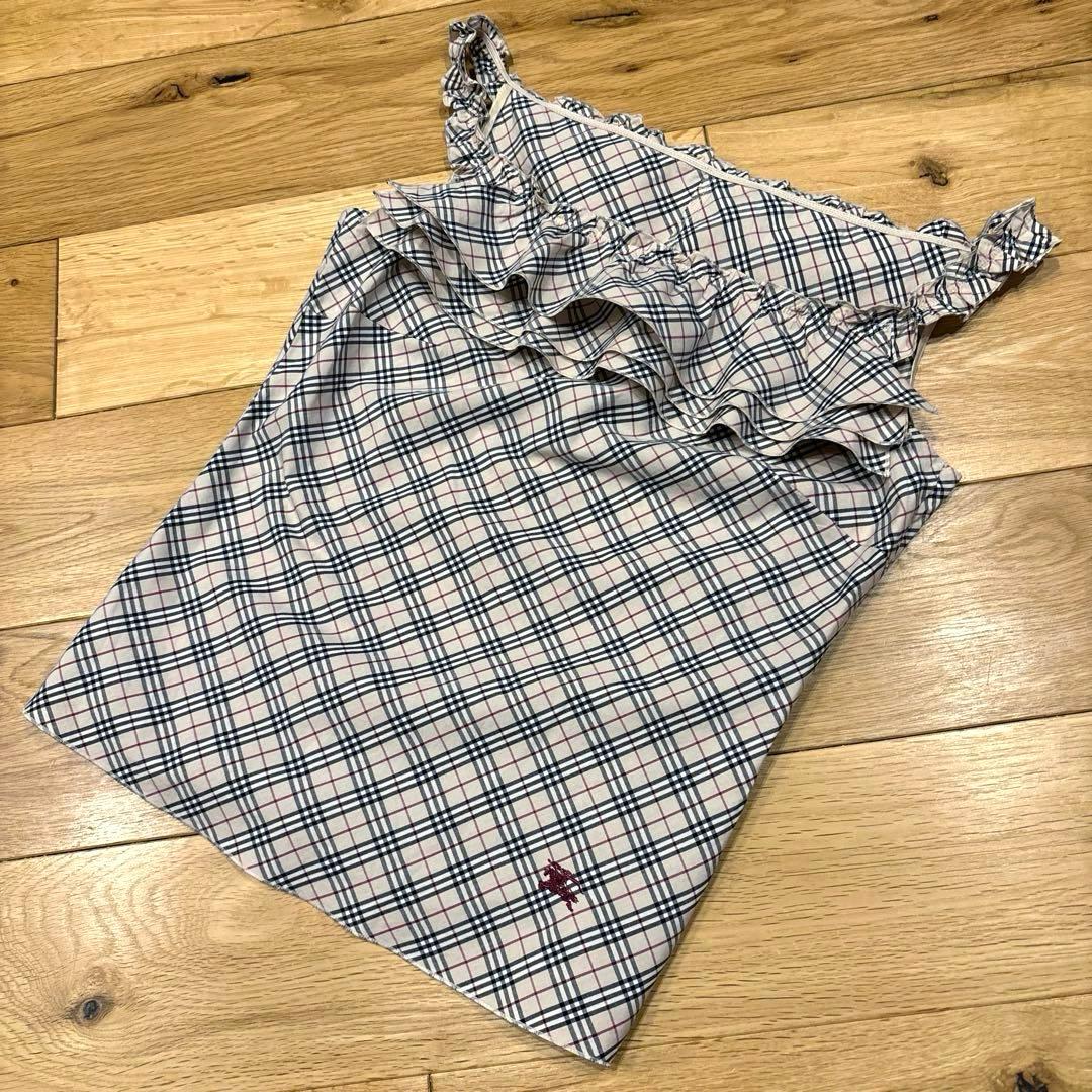 【バーバリーブルーレーベル】✳︎かわいいノバチェック柄キャミソール✳︎36size