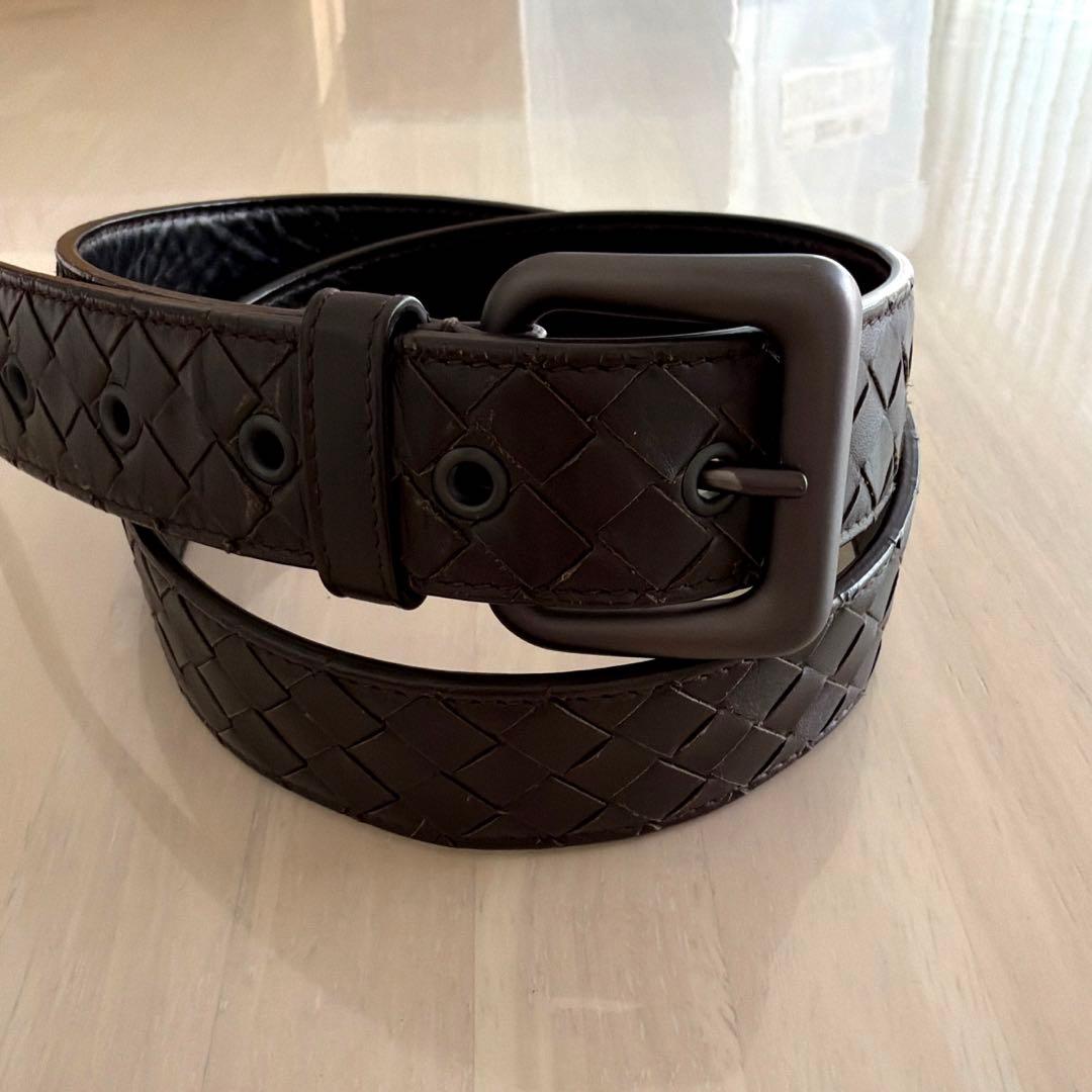 ボッテガヴェネタ　ベルト　メンズ　茶　95cm38in