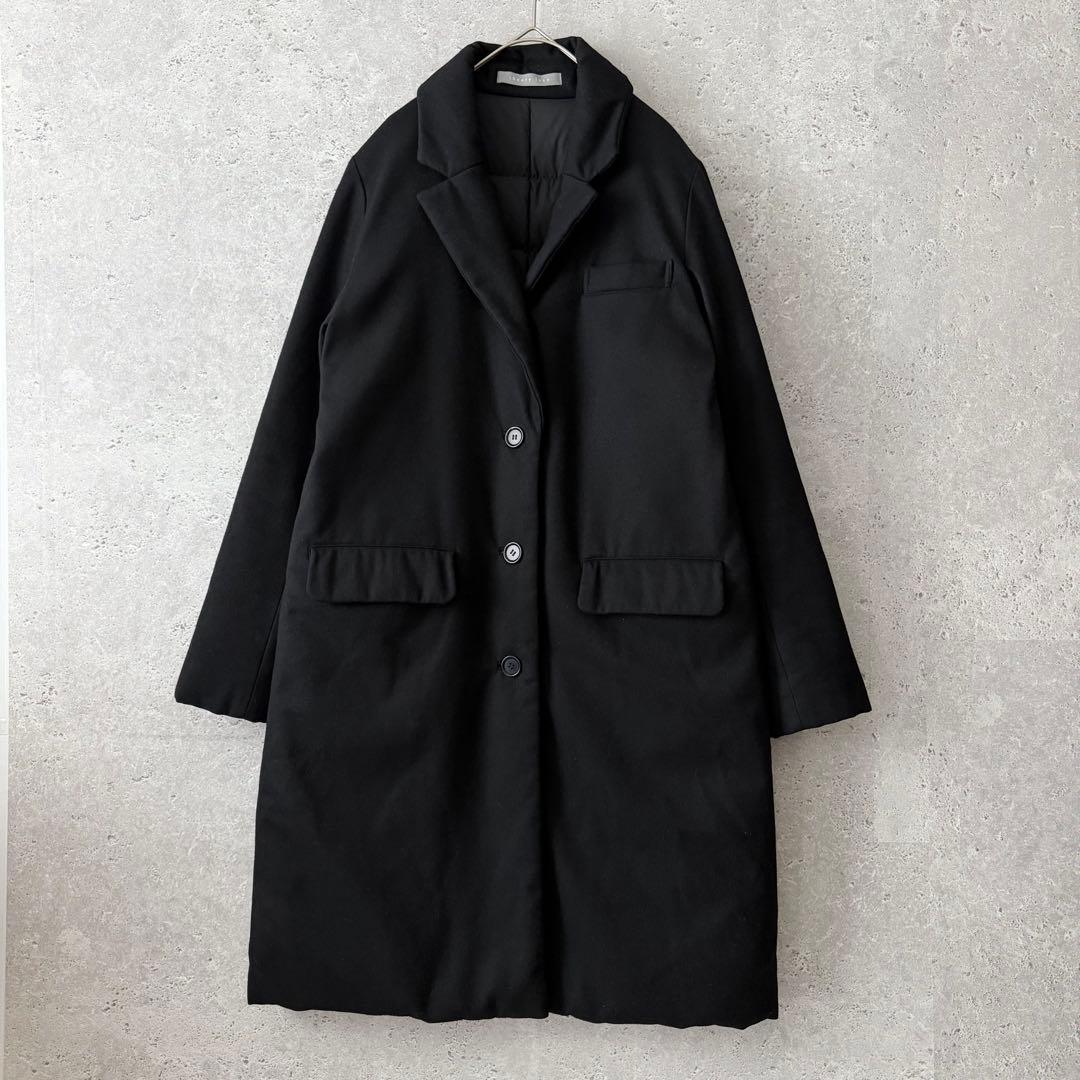 Theory luxe メルトンウール　ダウン　チェスターコート　38 ブラック