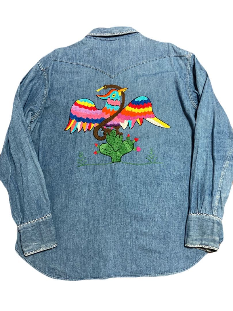 【激レア】70s JC Penney MH 白タグ 金文字 ハンド刺繍XL相当