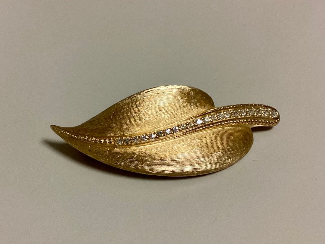 1980 年代 希少な Christian Dior リーフ モチーフ ブローチ