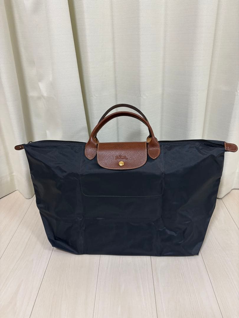 【正規品】ロンシャン　プリアージュ　L トラベルバッグ　ガンメタル　保証書あり