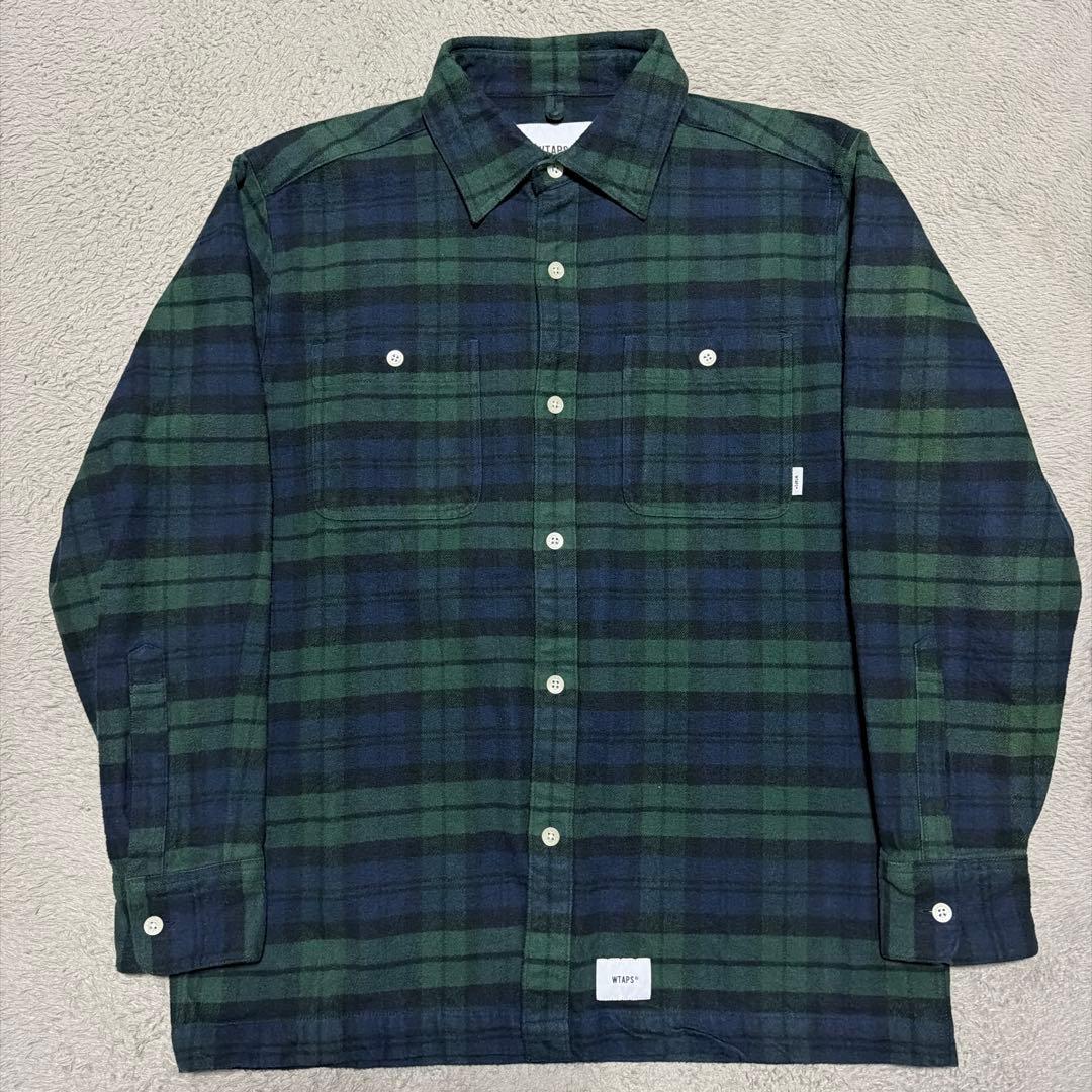 19aw WTAPS UNION LS SHIRT チェックシャツ　2 M WTAPS 'UNION L/S'チェックシャツ ユニオン ダブルタップス M