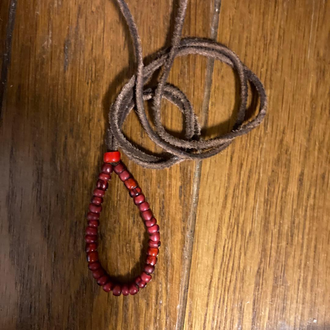 【ho_yo】ホワイトハーツアンティークビーズ極上金赤