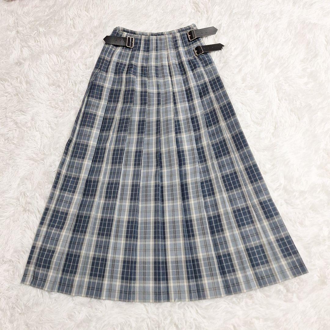 INTER FACTORY　サイドベルトロングプリーツスカート さいとうなる