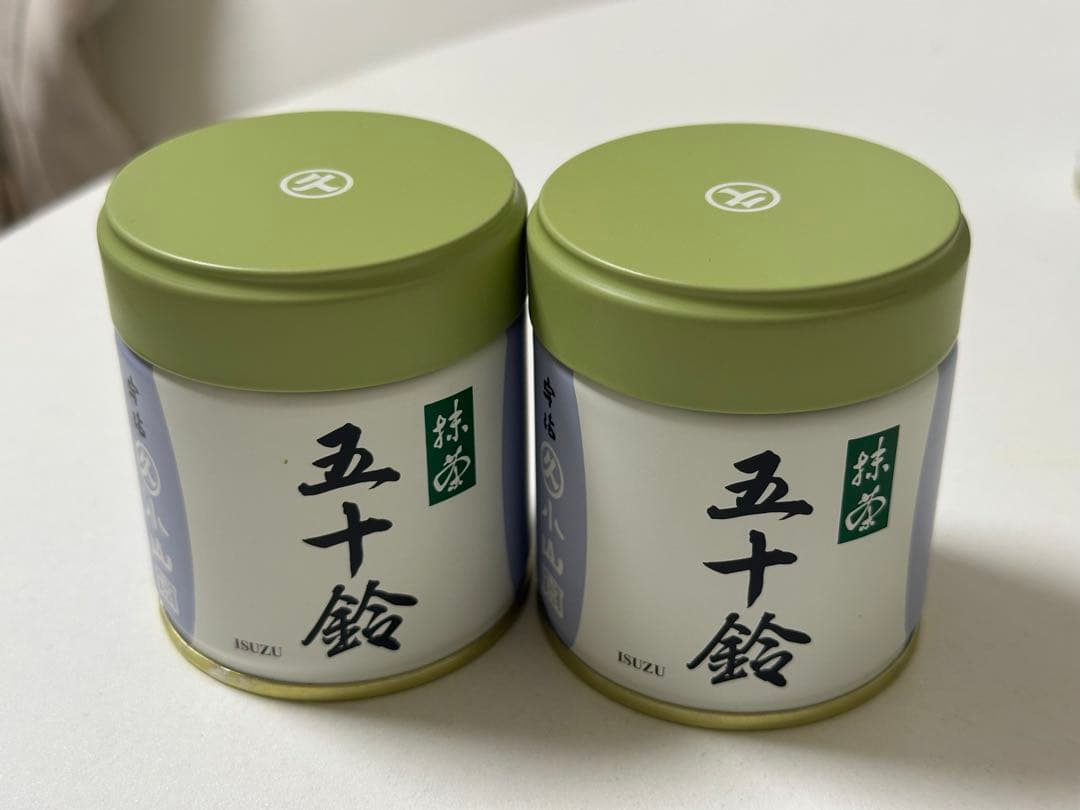 丸久小山園 五十鈴 抹茶 40g x2缶 抹茶 宇治 丸久小山園 金輪 40g 缶詰（きんりん） 濃茶 薄茶 茶道 京都