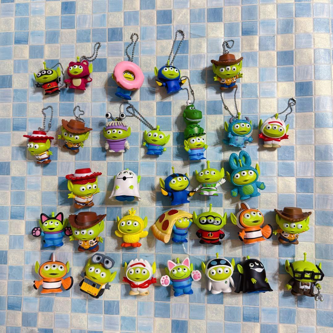 ディズニー　トイストーリー　リトルグリーンメン　ストラップ　31点セット