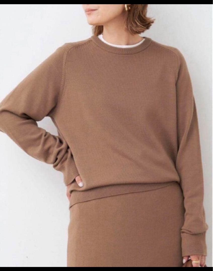 ドゥーズィエムクラス WISHラウンドネック ニット WISH クルーネックプルオーバー（ニット／セーター）｜MUSE de