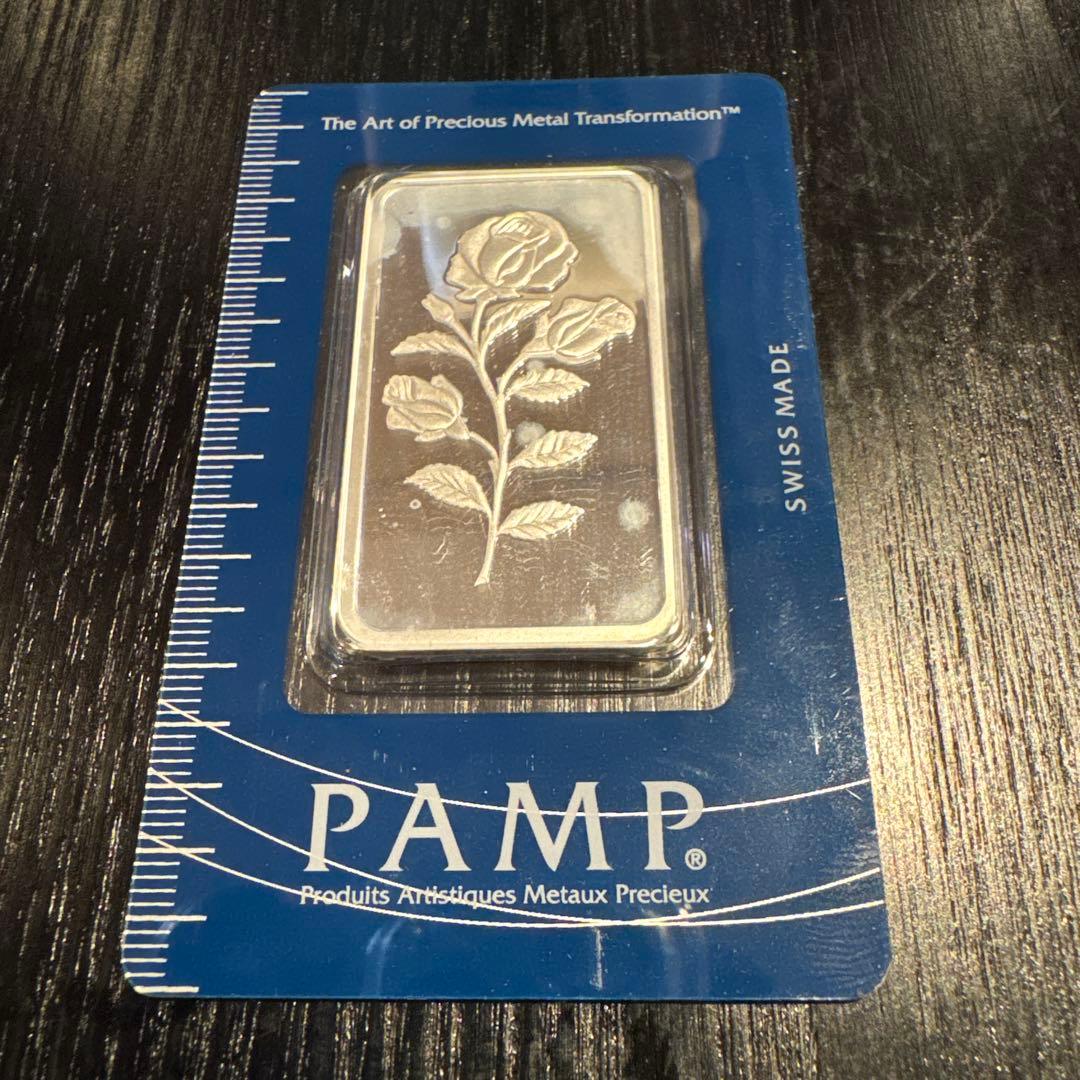 PAMP 1オンス シルバー 希少のバラデザイン