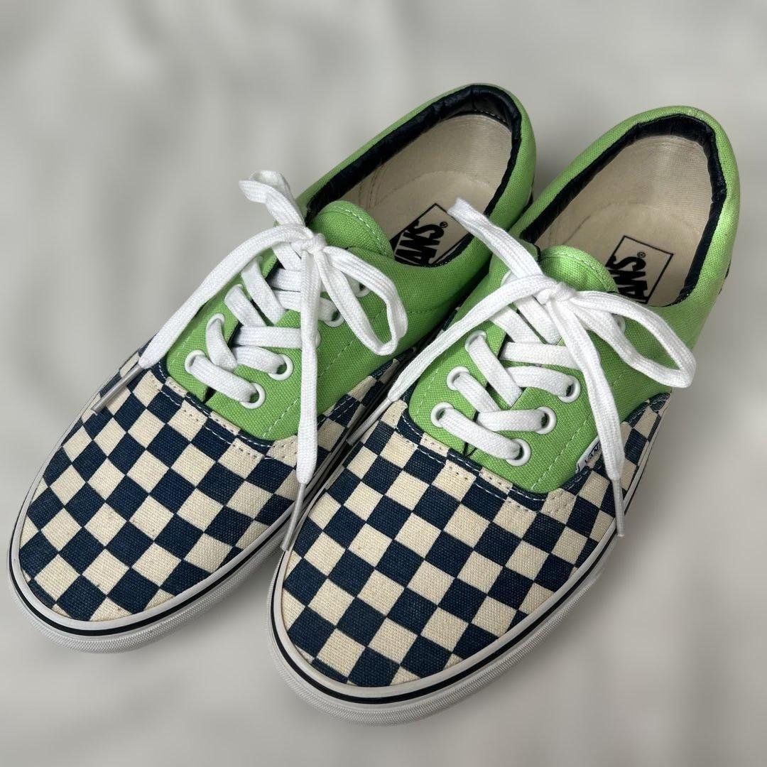 VANS Era Van Doren チェッカー/グリーン 27.5cm