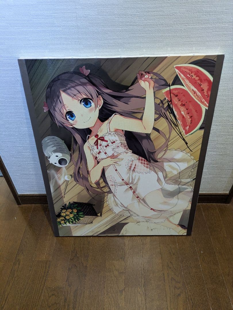 [新品未使用品] PCゲーム　 ものべの　沢井　夏葉　キャンバスアート　イラスト