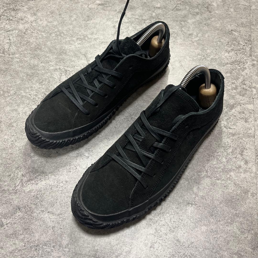 極美品 スピングルムーブ スニーカー スエード ブラック L 送料無料