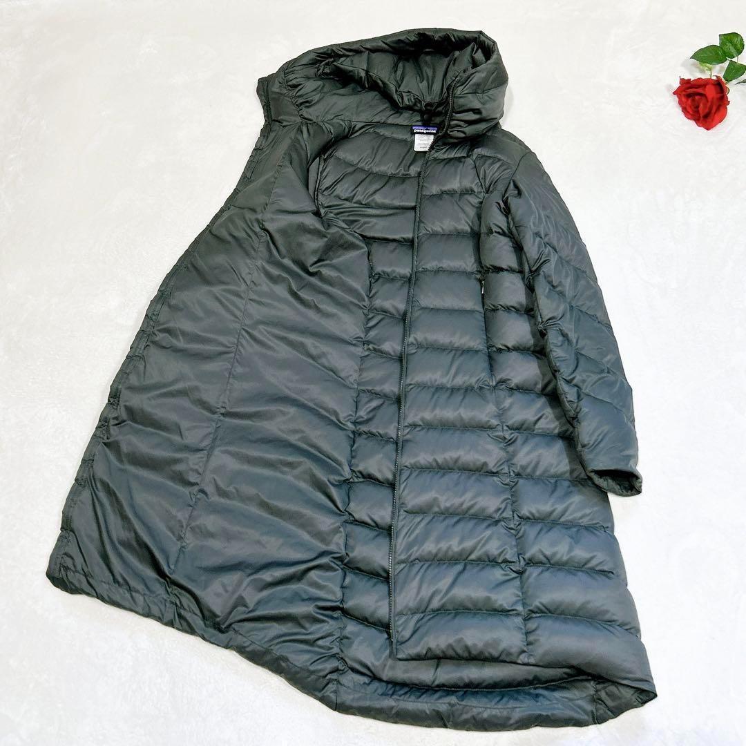 未使用級美品✨　パタゴニア　ダウンコート　最高級　グレー　光沢　ロング
