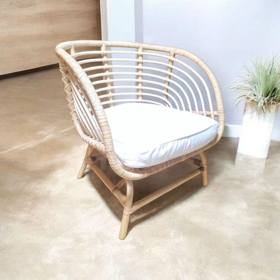 【244】イケア IKEA ラタンチェア　ブスクボー BUSKBO 【匿名配送】