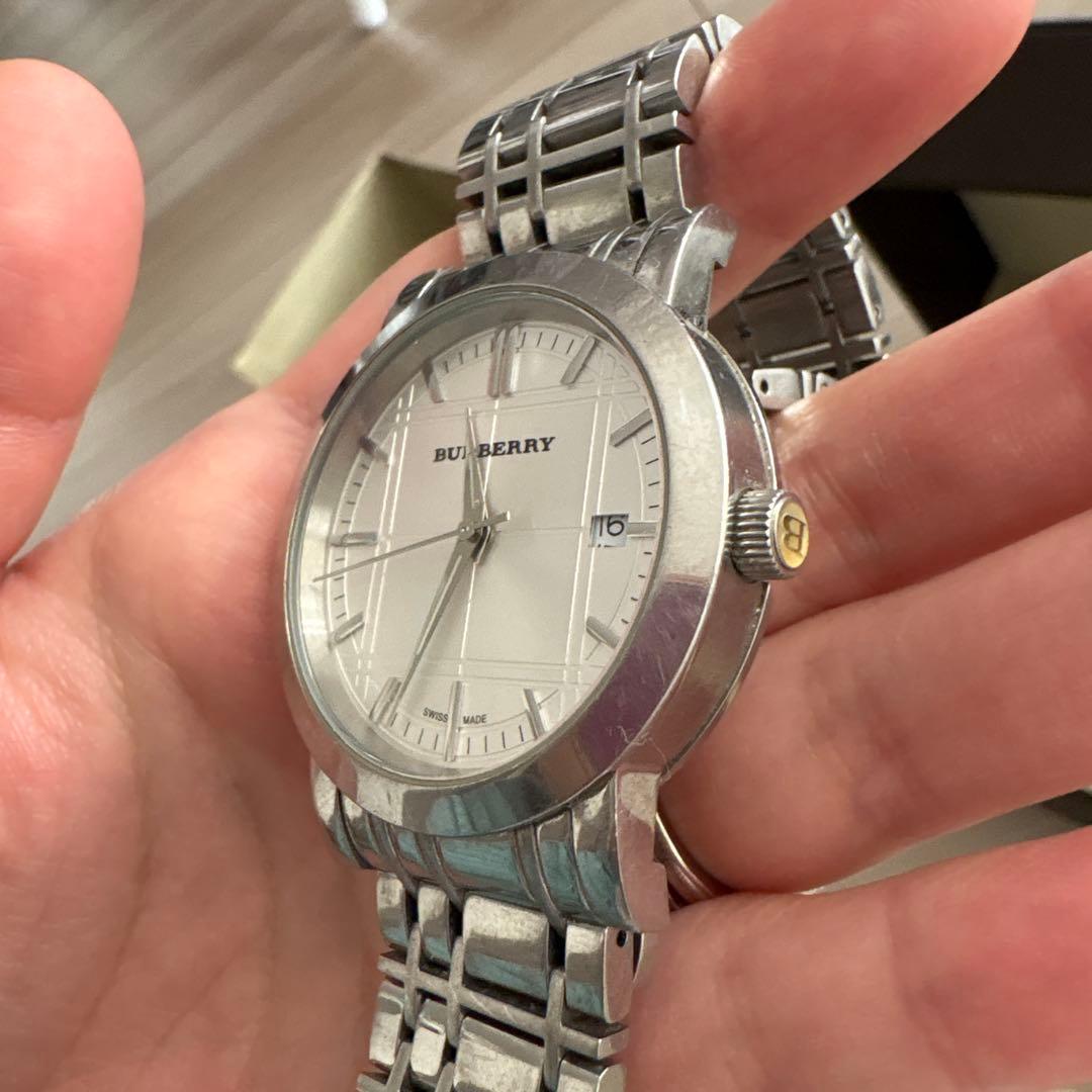 BURBERRY メンズ時計 BU1350 - BURBERRY バーバリー BU1350 シルバー