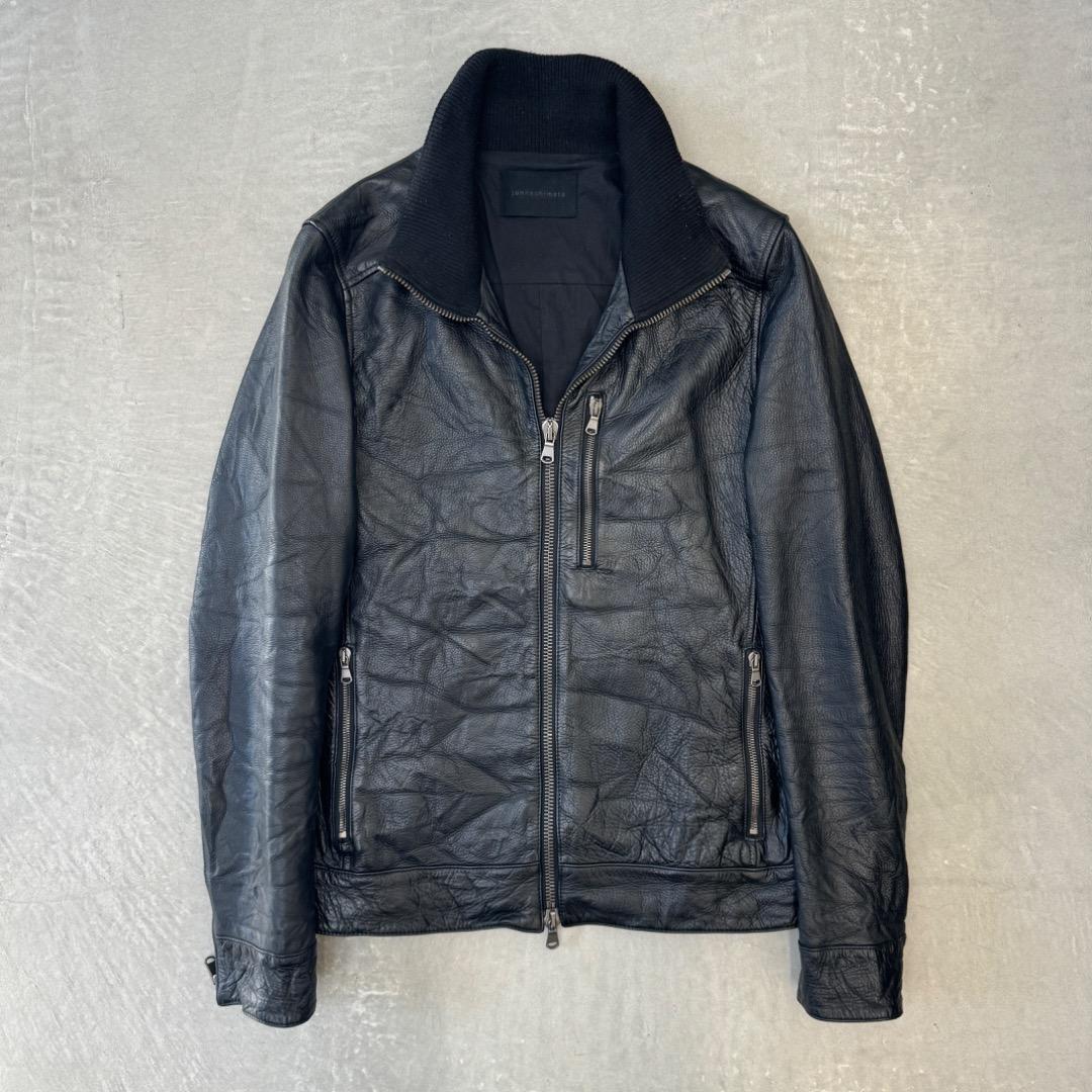 S*E様 ジュンハシモト レザー ブルゾン ブラック 2 junhashimot