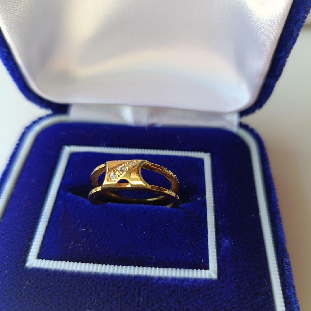 K18Diaメレー3psF.Ring