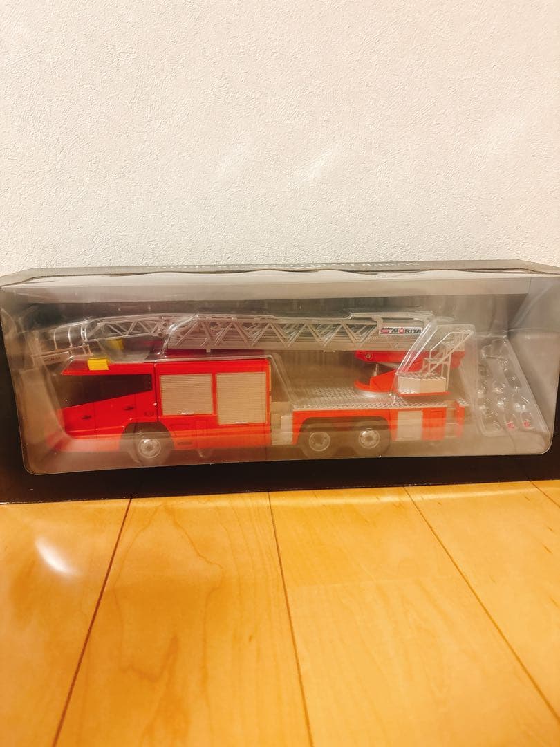 激レア！モリタ先端屈折式梯子付スーパージャイロラダースケールモデル1/32サイズ